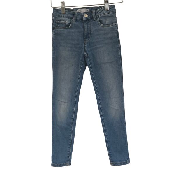 Zara Skinny jeans sz 7 adjustable waist tabs - Picture 1 of 6